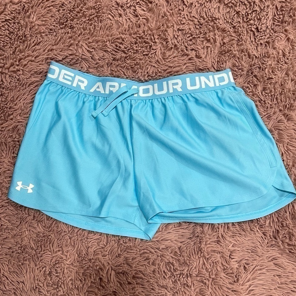 Under Armour youth HeatGear Blue Shorts